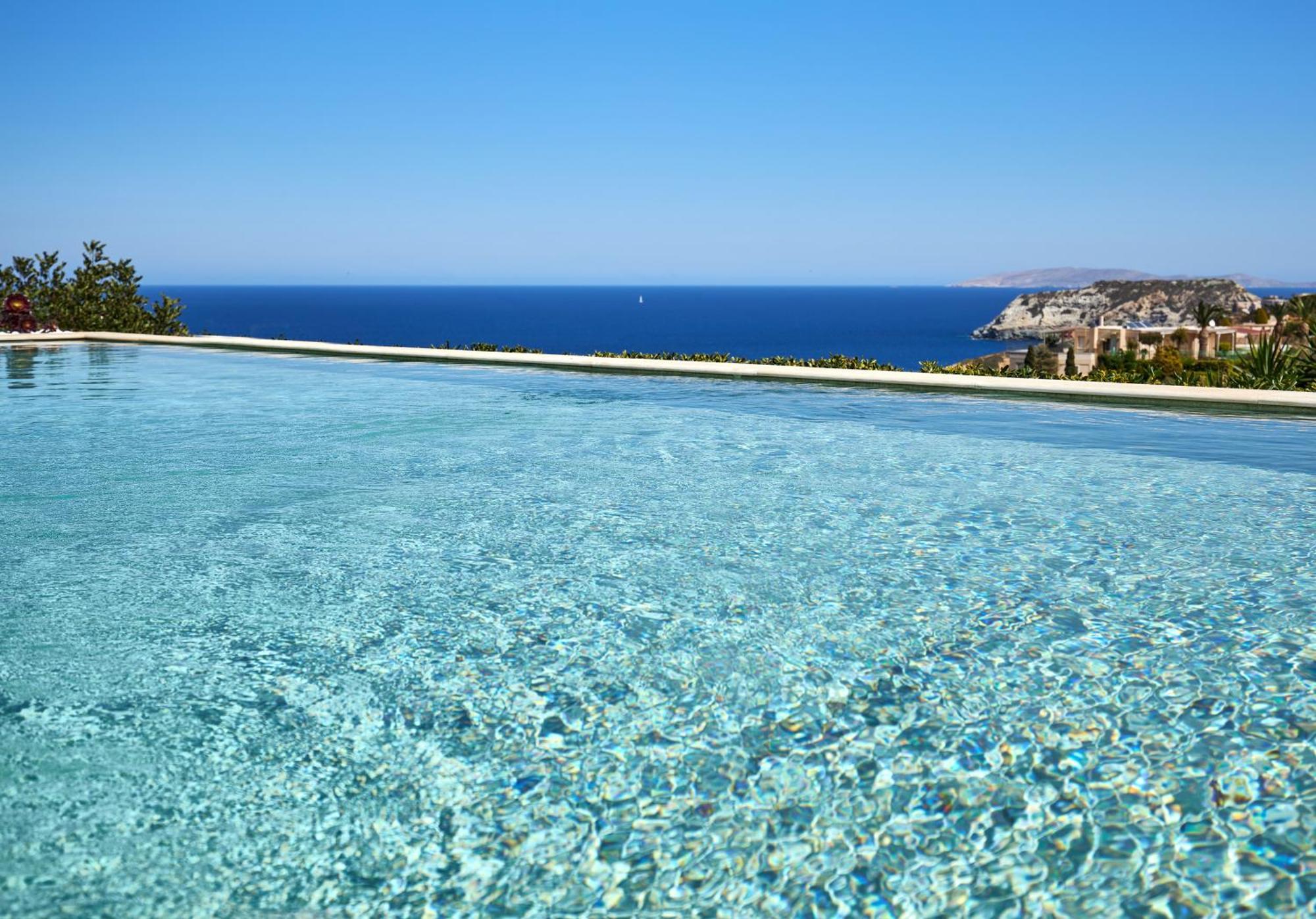 Spacious Villa With Private Eco-Pool And Panoramic Sea View Agia Pelagia Екстериор снимка