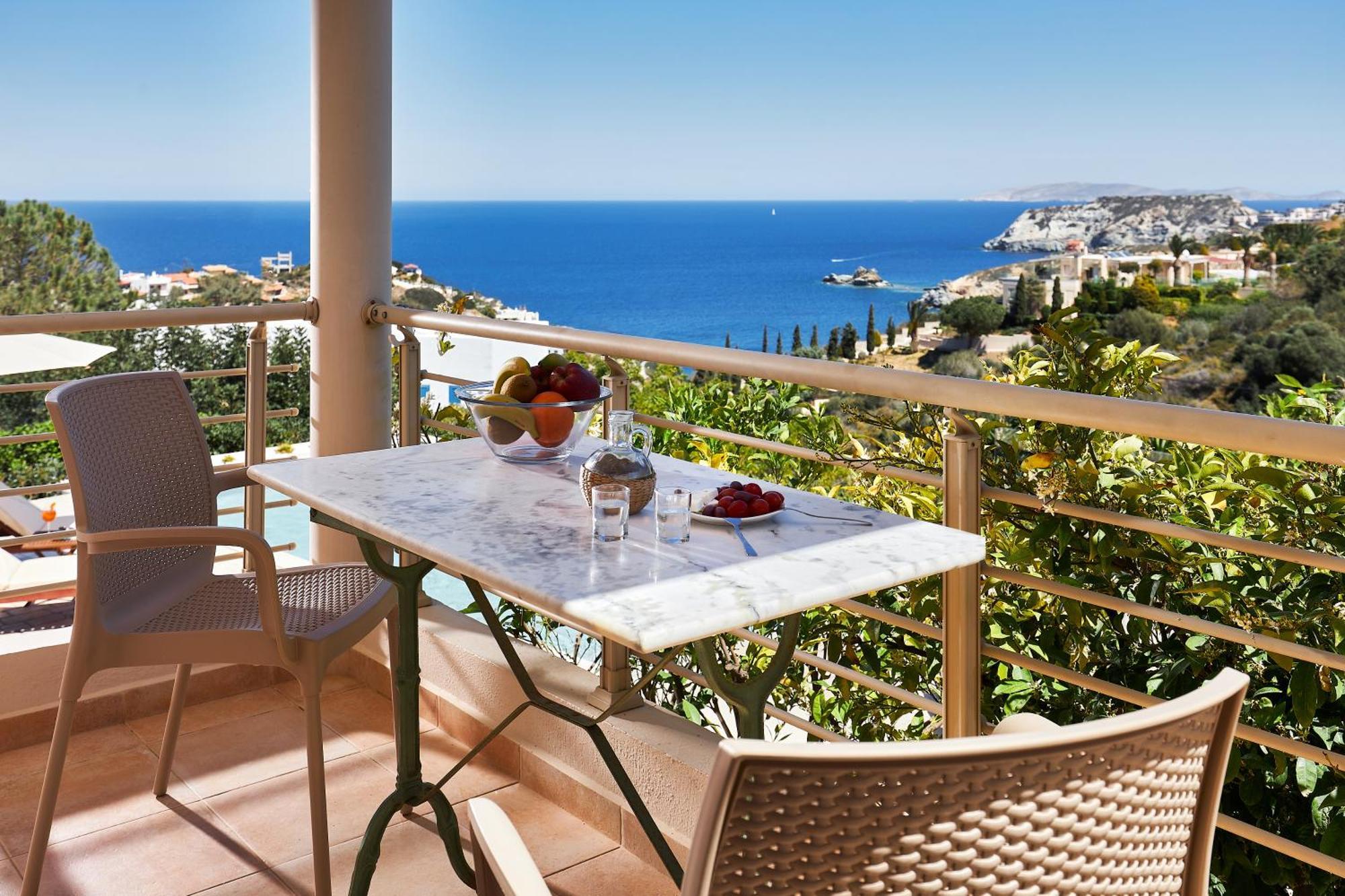 Spacious Villa With Private Eco-Pool And Panoramic Sea View Agia Pelagia Екстериор снимка