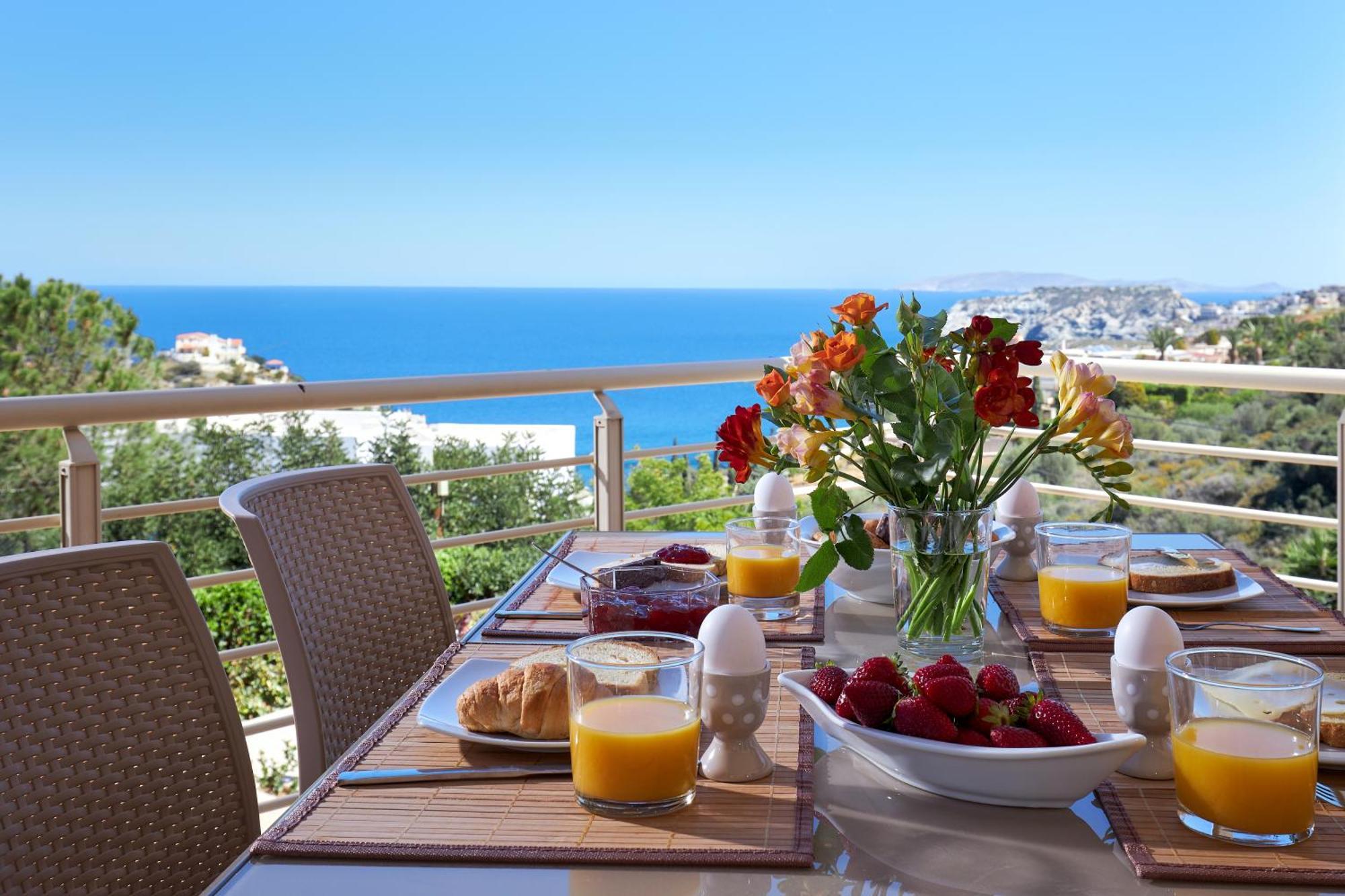 Spacious Villa With Private Eco-Pool And Panoramic Sea View Agia Pelagia Екстериор снимка