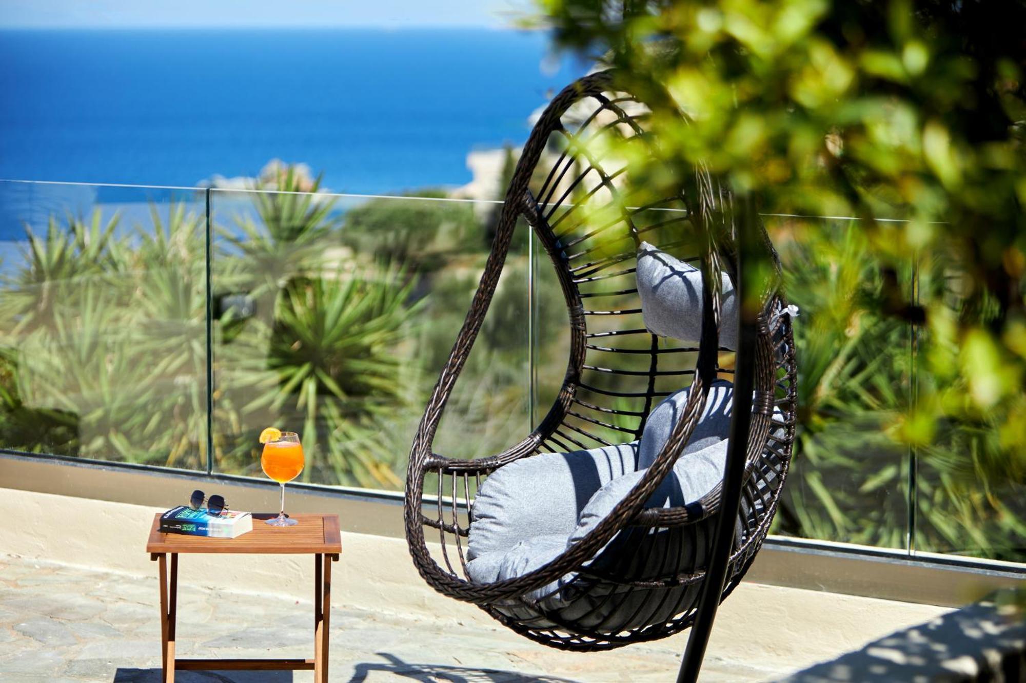 Spacious Villa With Private Eco-Pool And Panoramic Sea View Agia Pelagia Екстериор снимка