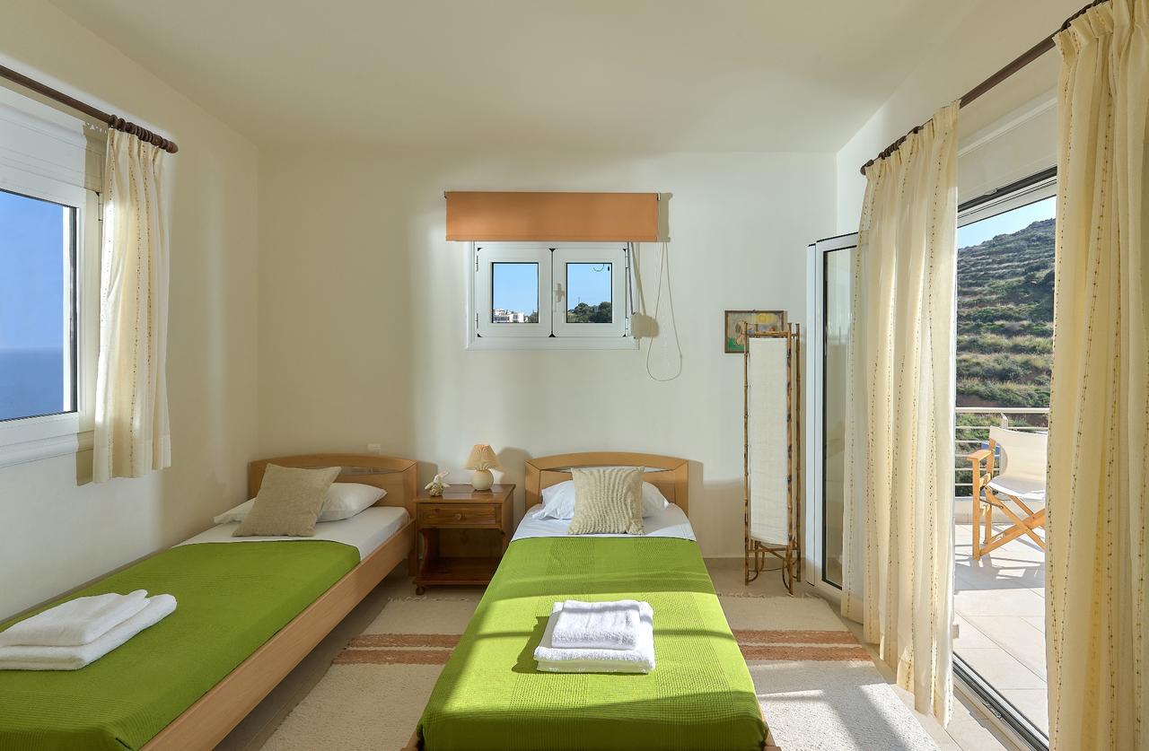 Spacious Villa With Private Eco-Pool And Panoramic Sea View Agia Pelagia Екстериор снимка