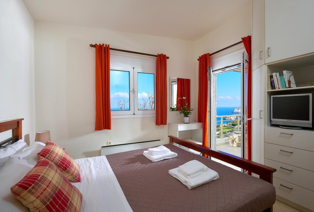 Spacious Villa With Private Eco-Pool And Panoramic Sea View Agia Pelagia Екстериор снимка