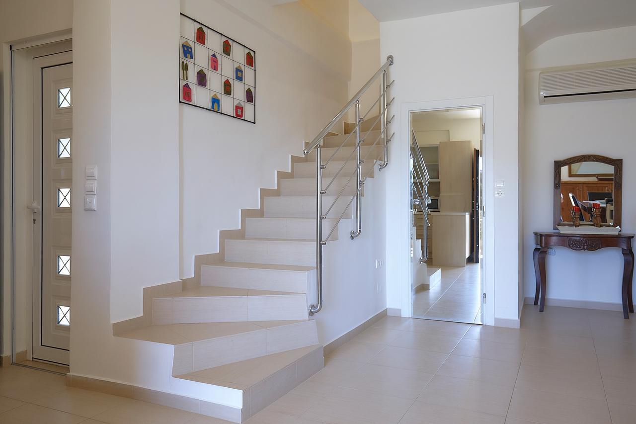 Spacious Villa With Private Eco-Pool And Panoramic Sea View Agia Pelagia Екстериор снимка